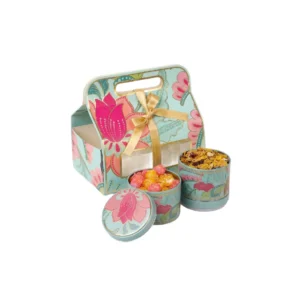2 Tin Bag (Blue Flower)