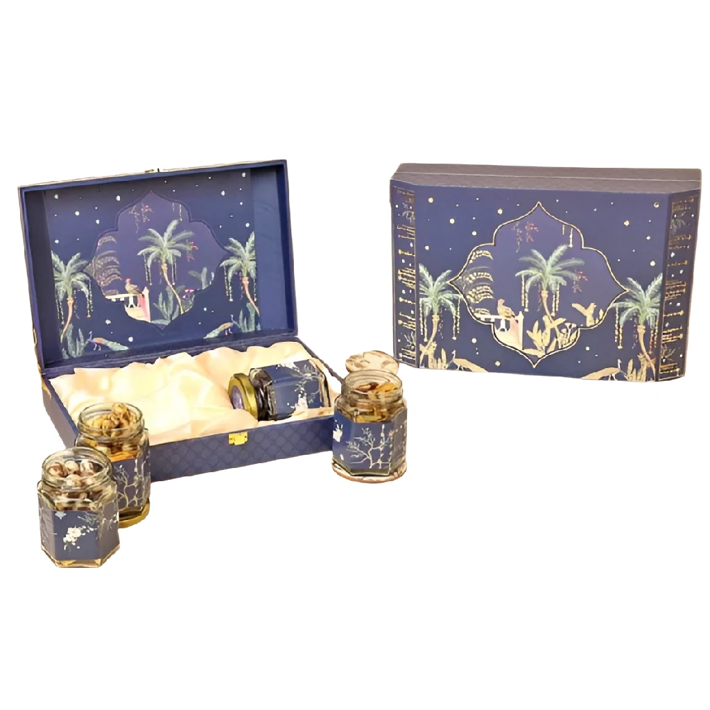 636 4 Jar Box (Blue Macaw) - Image 1