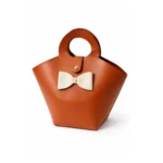 Leather Basket Brown