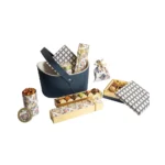 Leather Basket  ( Blue )