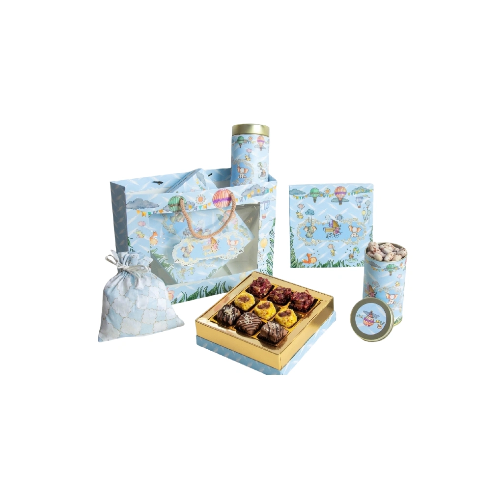 New Project (3) Window paper Bag (Blue) - Image 1