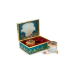 Royal Blue Mughal Art Dry Fruit & Honey Gift Box with 2 Glass Jars – Premium Decorative Wedding & Diwali Festive Hamper