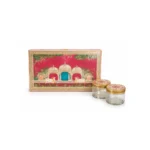 Luxury Decorative Wedding Hamper Box with Honey & Dry Fruit Jars – Royal Festive Gift Set