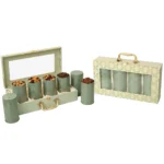 4 Tin Window Box - Green Motif